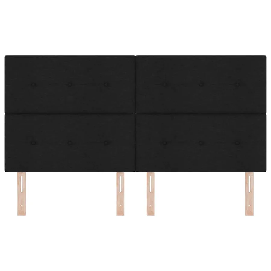 Tête de lit LED avec bandes LED Noir 180 cm tissu - 5