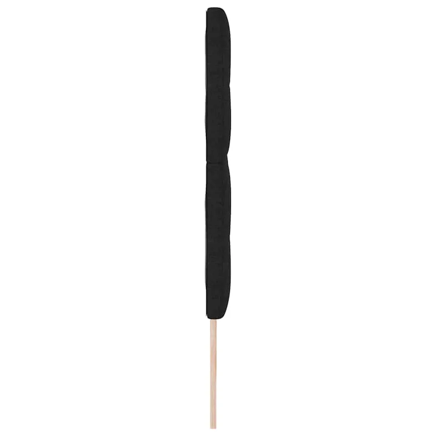 Tête de lit LED avec bandes LED Noir 180 cm tissu - 6