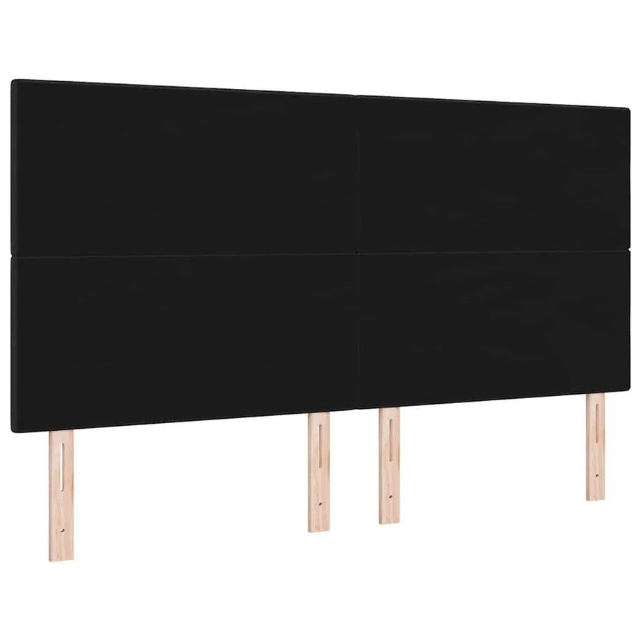 Tête de lit LED avec bandes LED Noir 180 cm tissu - 7