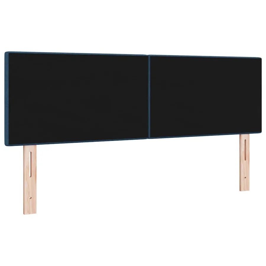 Tête de lit réglable en hauteur Bleu 144 cm tissu - 3