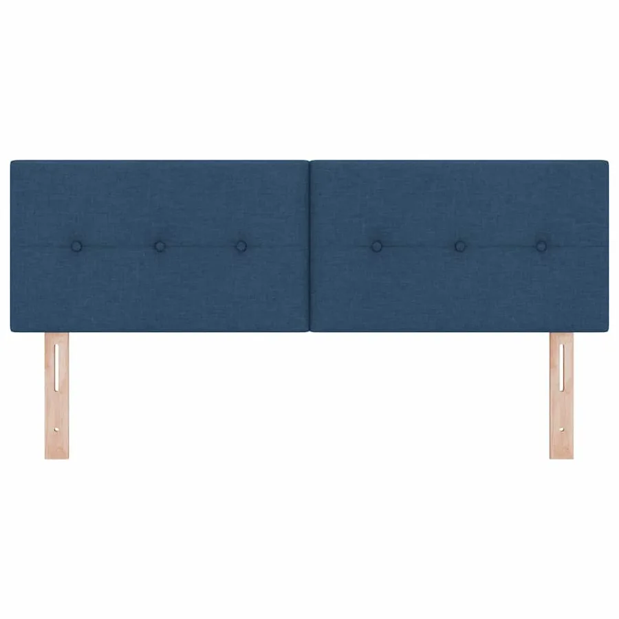 Tête de lit réglable en hauteur Bleu 144 cm tissu - 4