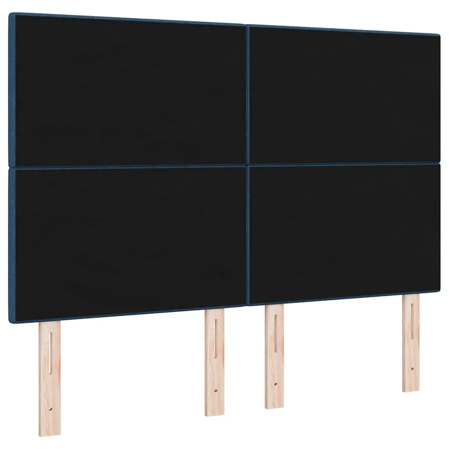 Tête de lit réglable en hauteur Bleu 144 cm tissu - 6