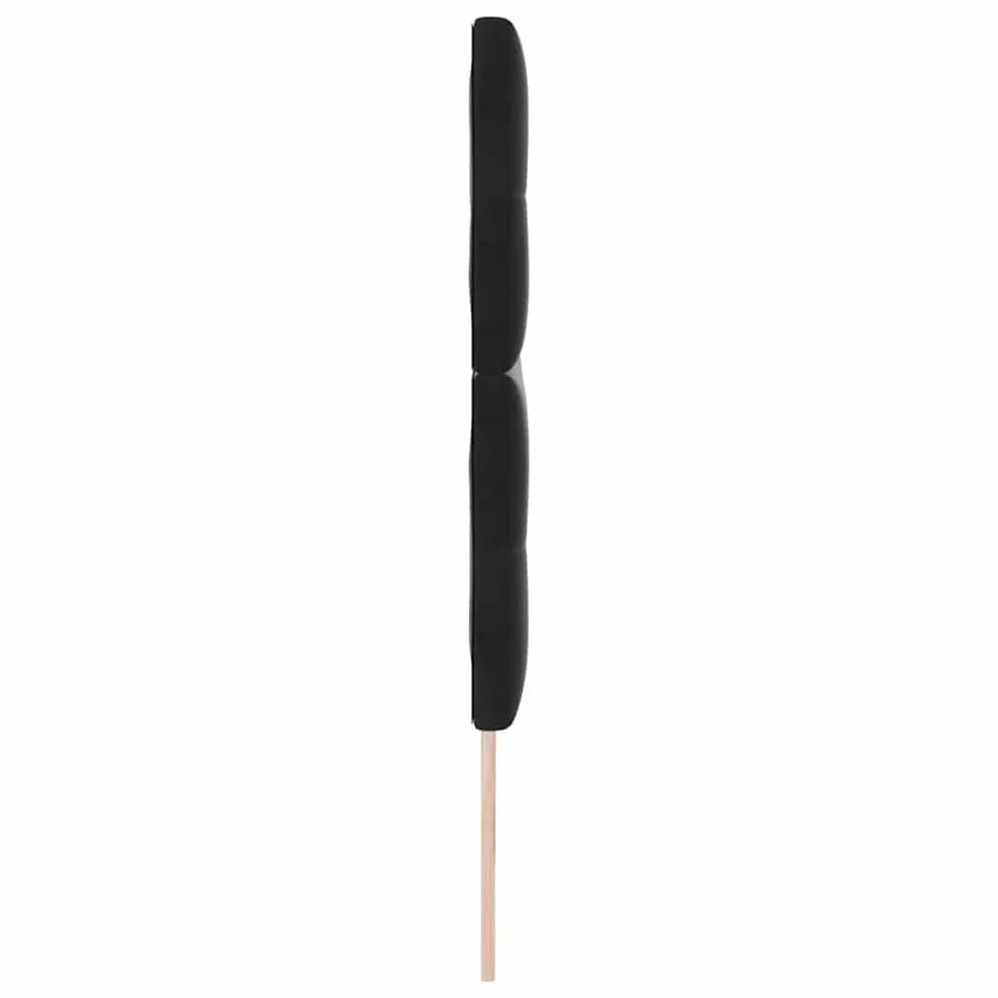 Tête de lit LED avec bandes LED Noir 180 cm Velours - 6