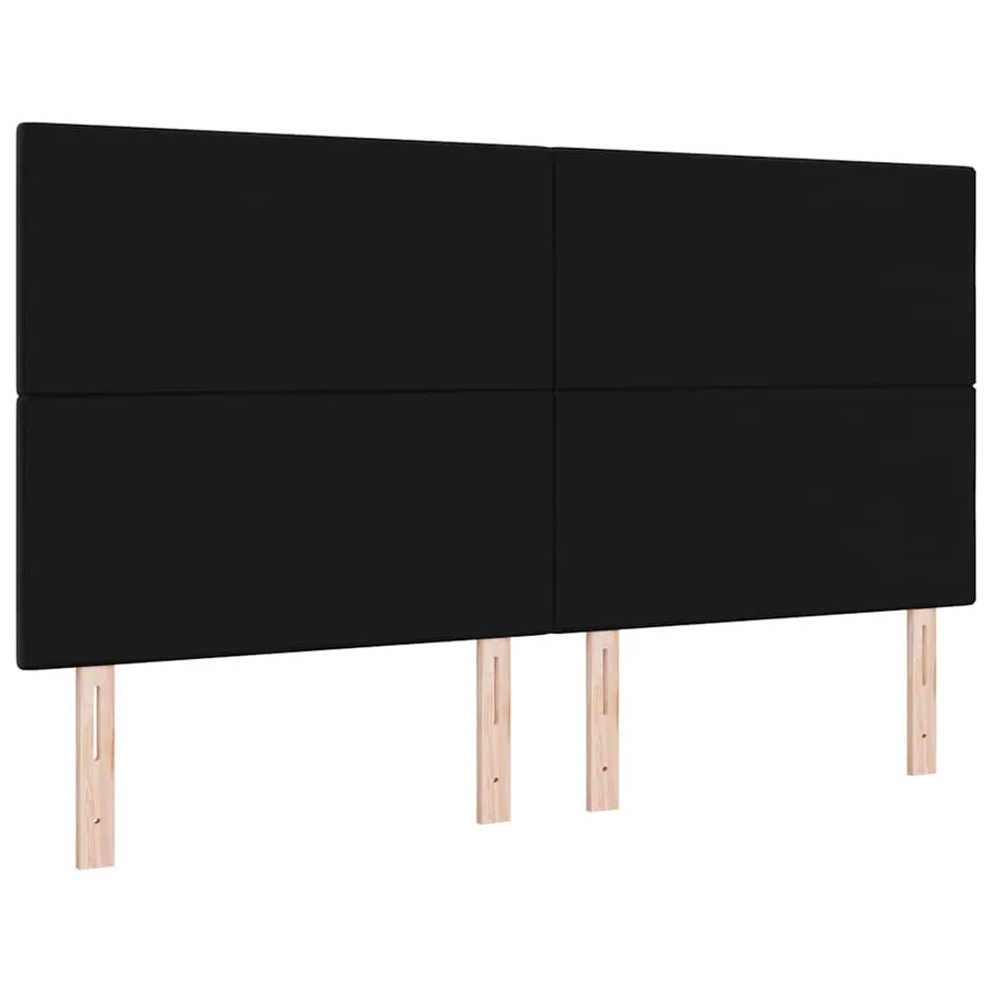Tête de lit LED avec bandes LED Noir 180 cm Velours - 7