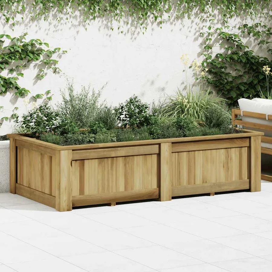 Jardinière surélevée 196x100x50 cm Bois de pin imprégné - 3