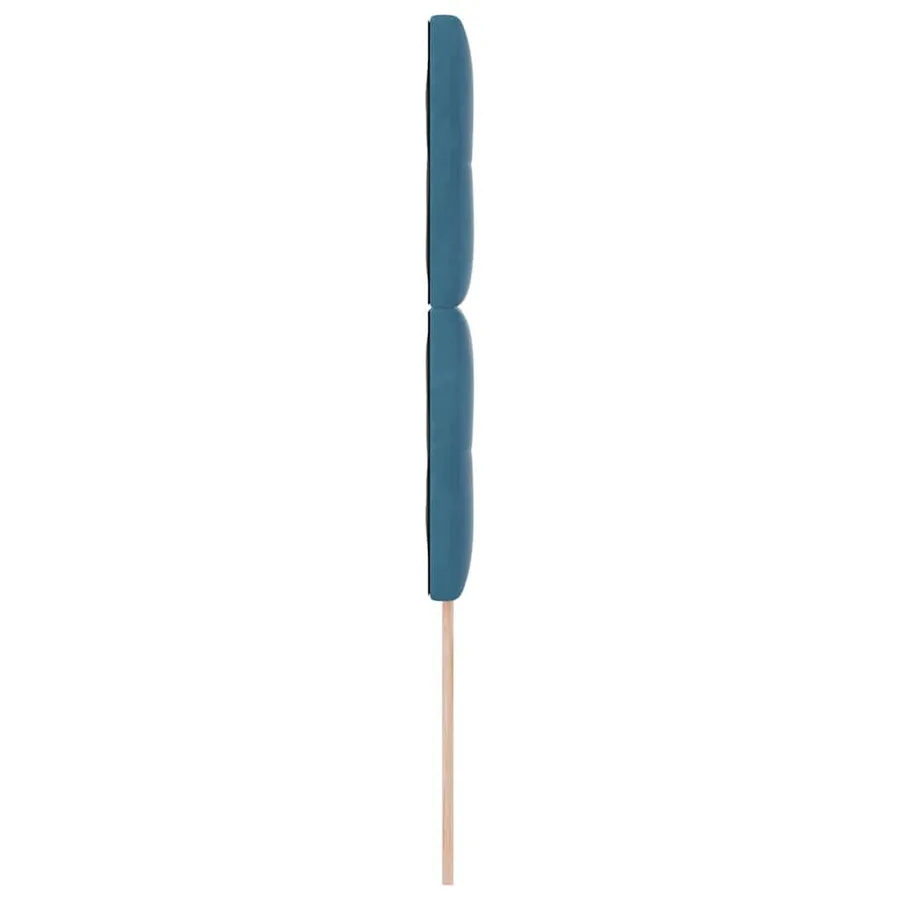 Tête de lit LED avec bandes LED Bleu 80 cm Velours - 6