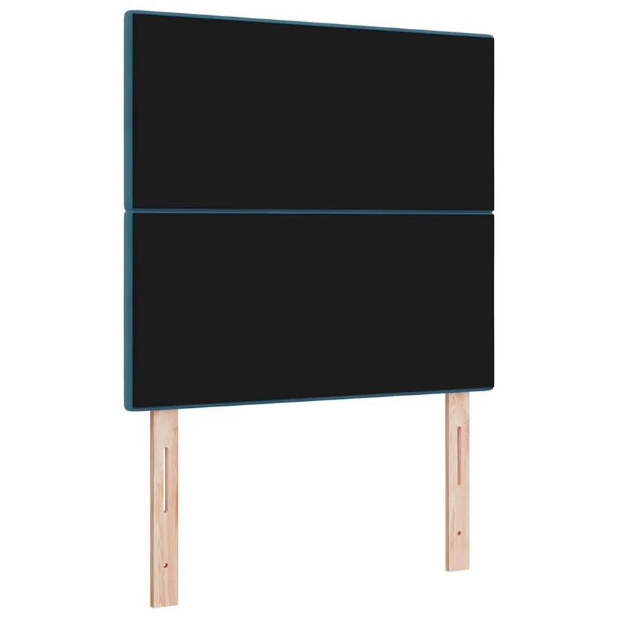 Tête de lit LED avec bandes LED Bleu 80 cm Velours - 7