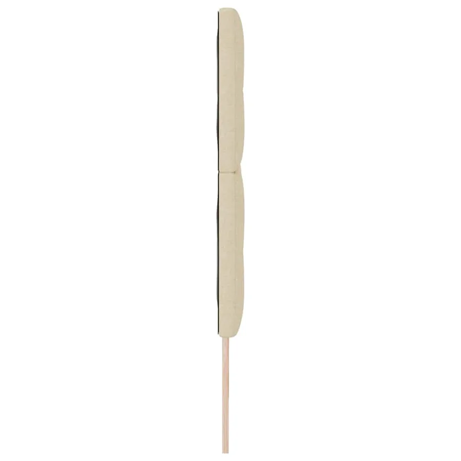 Tête de lit réglable en hauteur Crème 180 cm tissu - 5