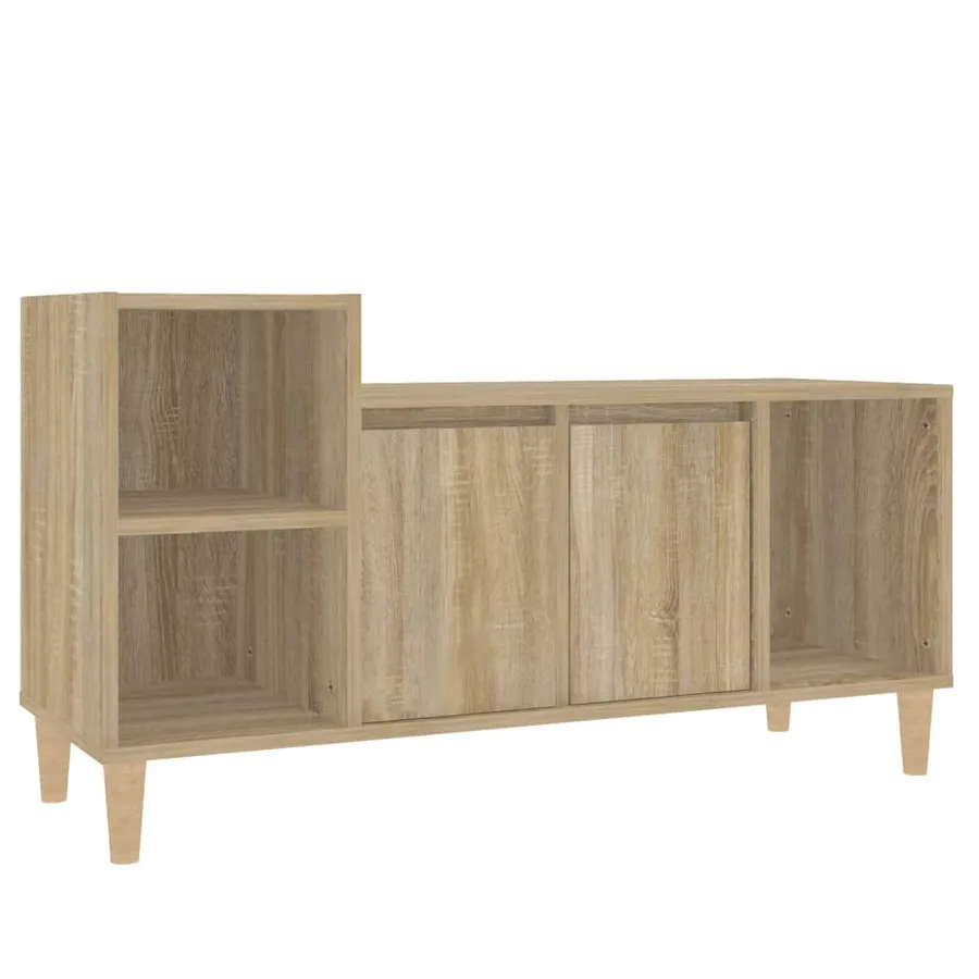 Meuble TV Chêne sonoma 100x35x55 cm Bois d'ingénierie - 2
