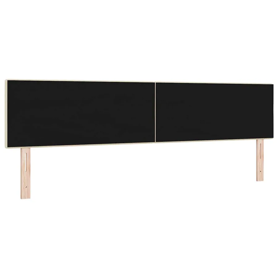 Tête de lit réglable en hauteur Crème 200 cm tissu - 4