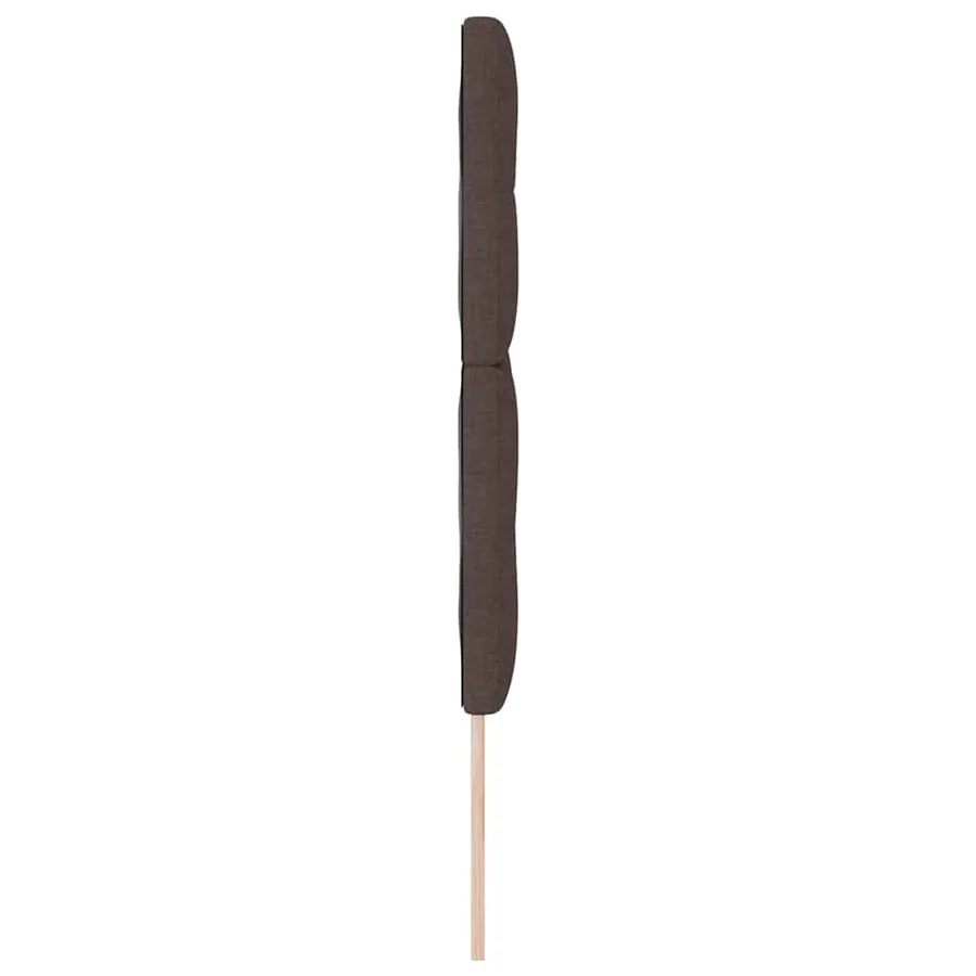 Tête de lit LED avec bandes LED Marron foncé 144 cm tissu - 6