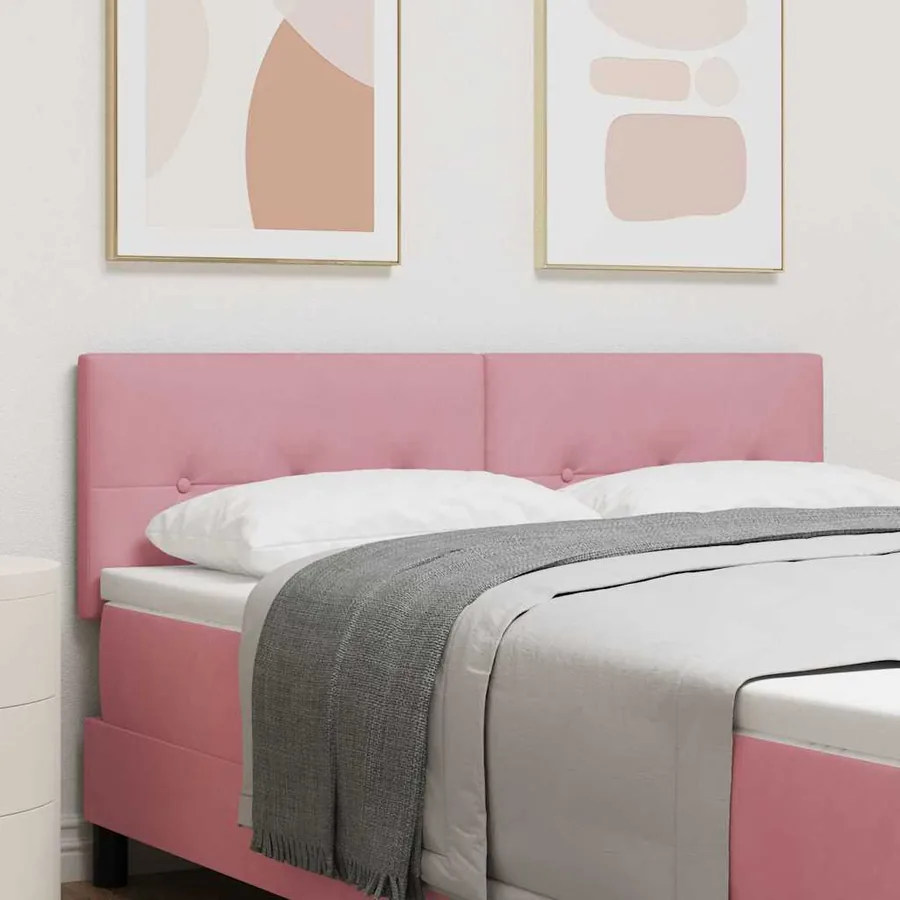 Tête de lit Rose 160 cm Velours
