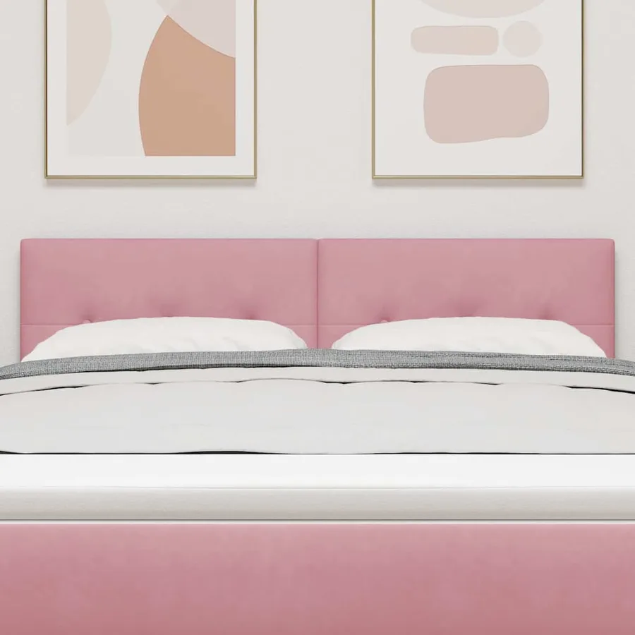Tête de lit Rose 160 cm Velours - 3