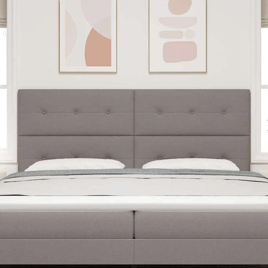 Tête de lit LED avec bandes LED Taupe 200 cm tissu - 3