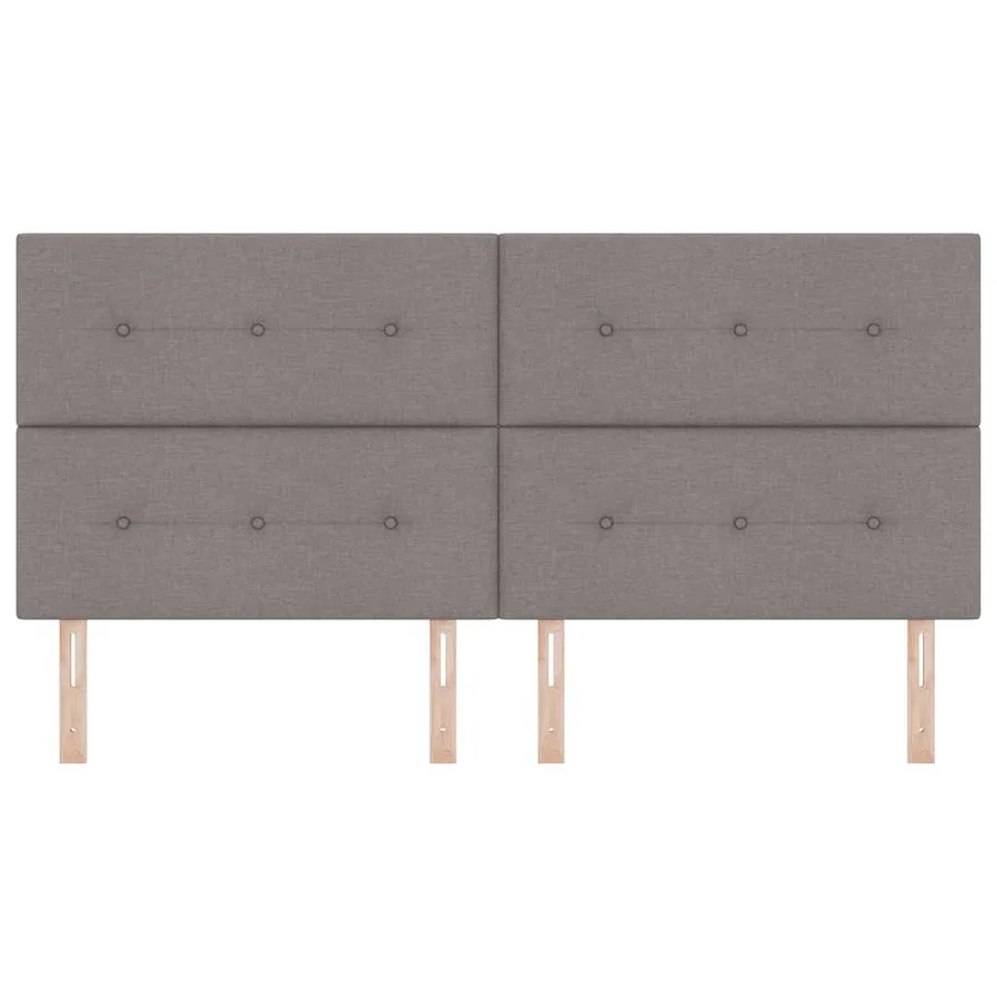 Tête de lit LED avec bandes LED Taupe 200 cm tissu - 5