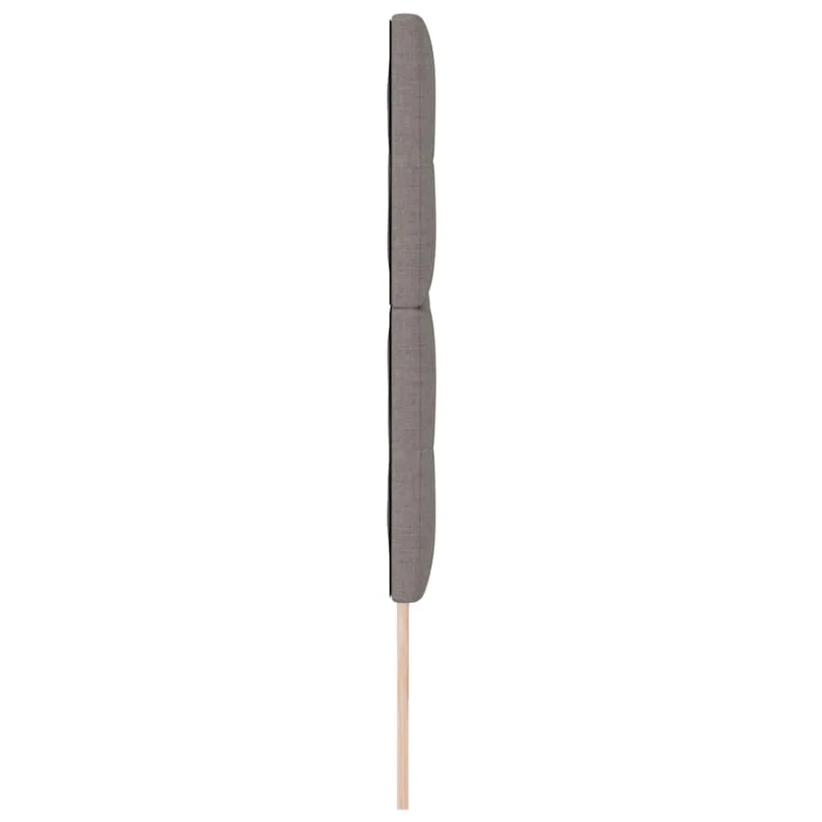Tête de lit LED avec bandes LED Taupe 200 cm tissu - 6