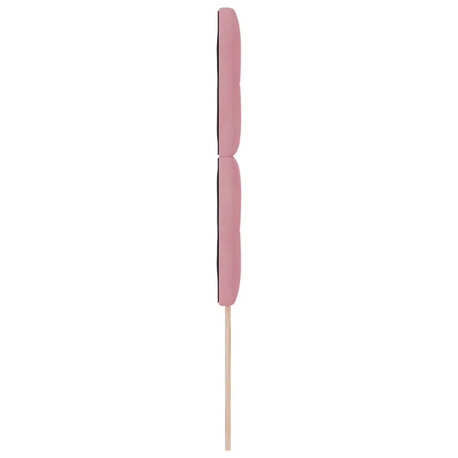 Tête de lit Rose 80 cm Velours - 5