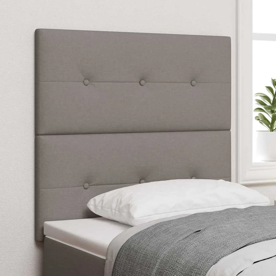 Tête de lit réglable en hauteur Taupe 100 cm tissu