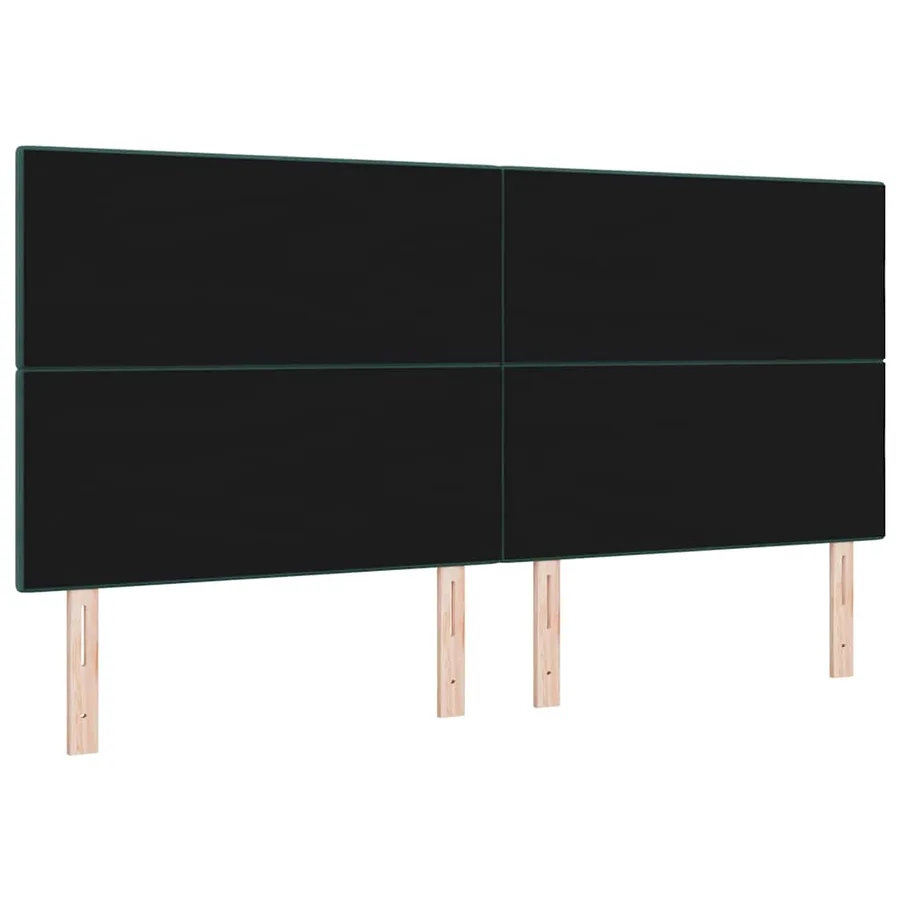 Tête de lit LED avec bandes LED Vert 200 cm Velours - 7