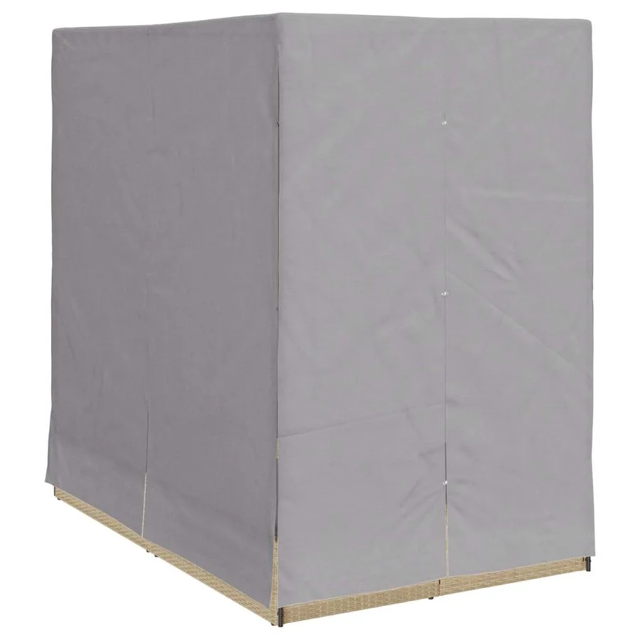 Transat double Réglable Gris 205 x 129 x 200 cm polyrotin - 4