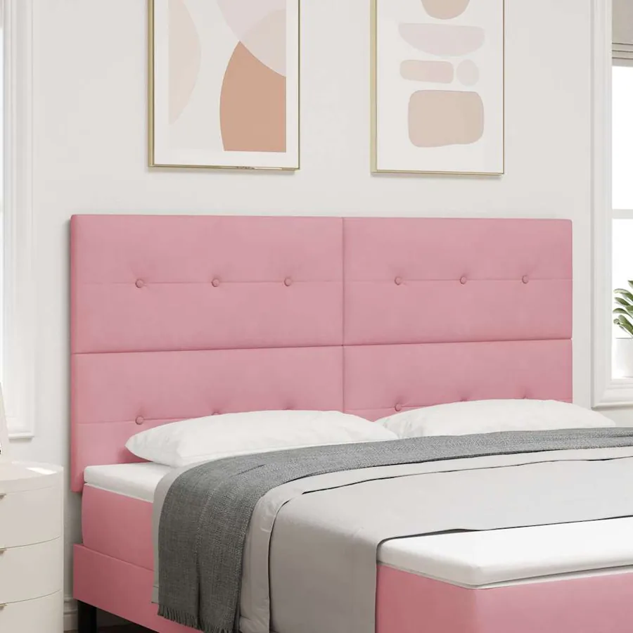Tête de lit Rose 180 cm Velours