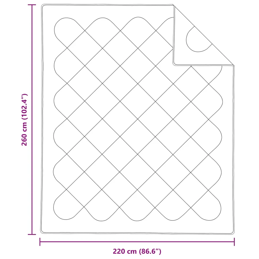 Duvet toutes saisons avec oreiller 3 pcs Blanc Microfibre - 8
