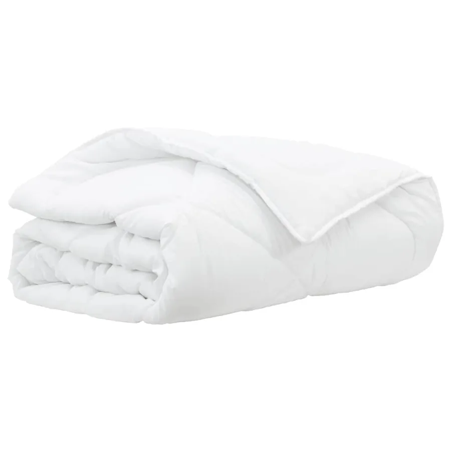 Duvet d'été simple Blanc 200 x 200 x 3 cm Polyester - 2