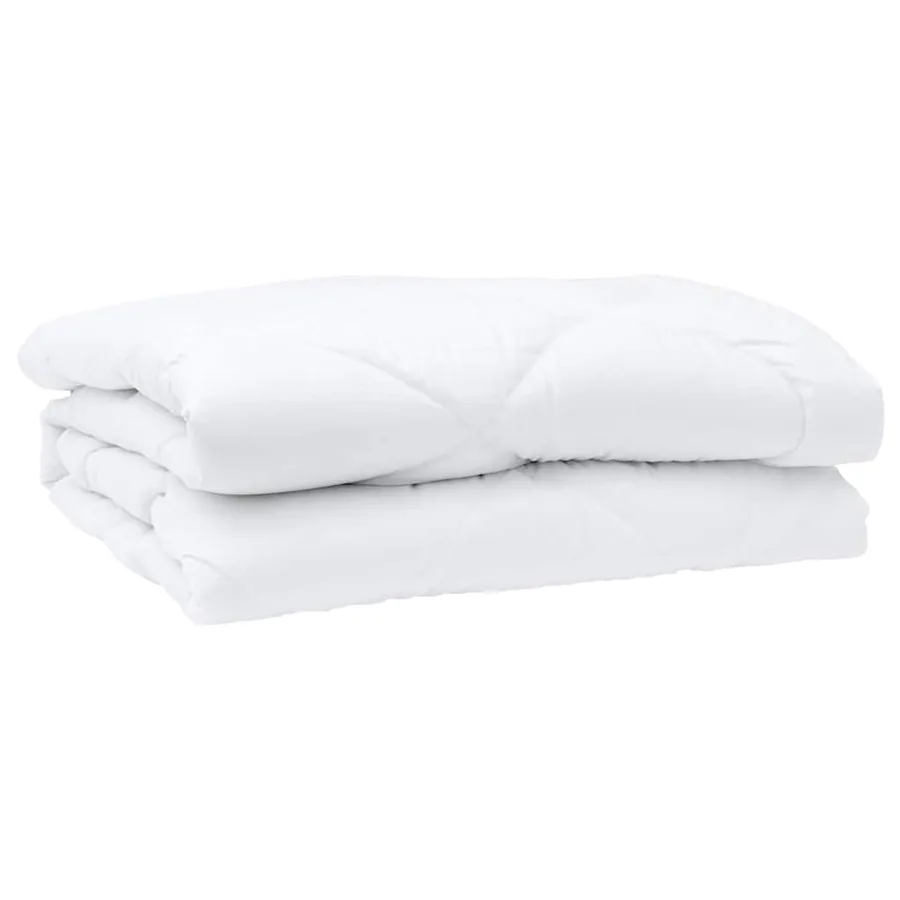 Duvet d'été simple Blanc 200 x 200 x 3 cm Polyester - 4
