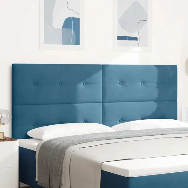Tête de lit Bleu foncé 200 cm Velours