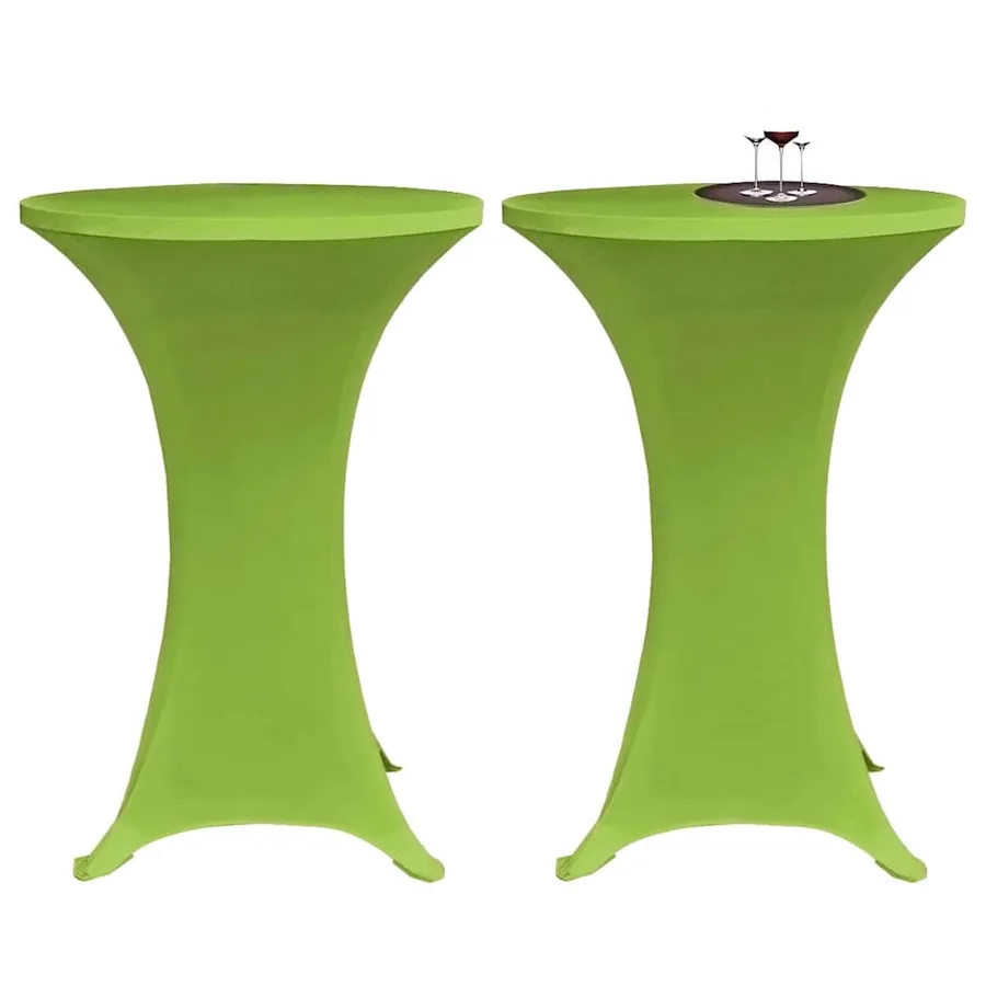 Housses de table extensible 4 pcs 70 cm Vert - 2