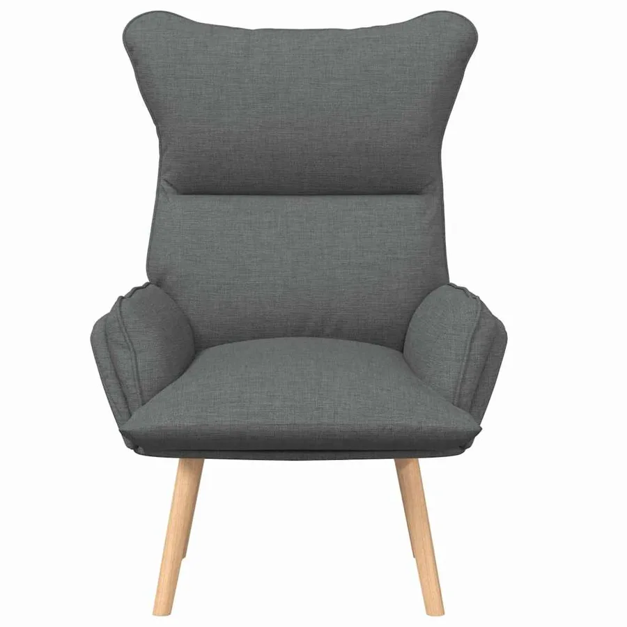 fauteuil Gris foncé 69 x 74 x 93 cm Tissu et Contreplaqué - 4