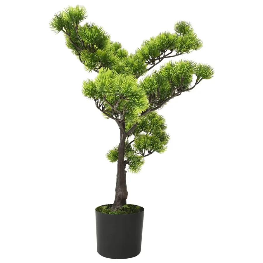 Bonsaï de pin artificiel avec pot 60 cm Vert - 2