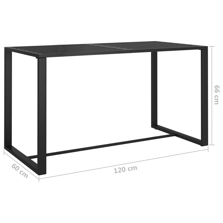 Salon de jardin 6 pcs avec coussins Aluminium Anthracite - 6
