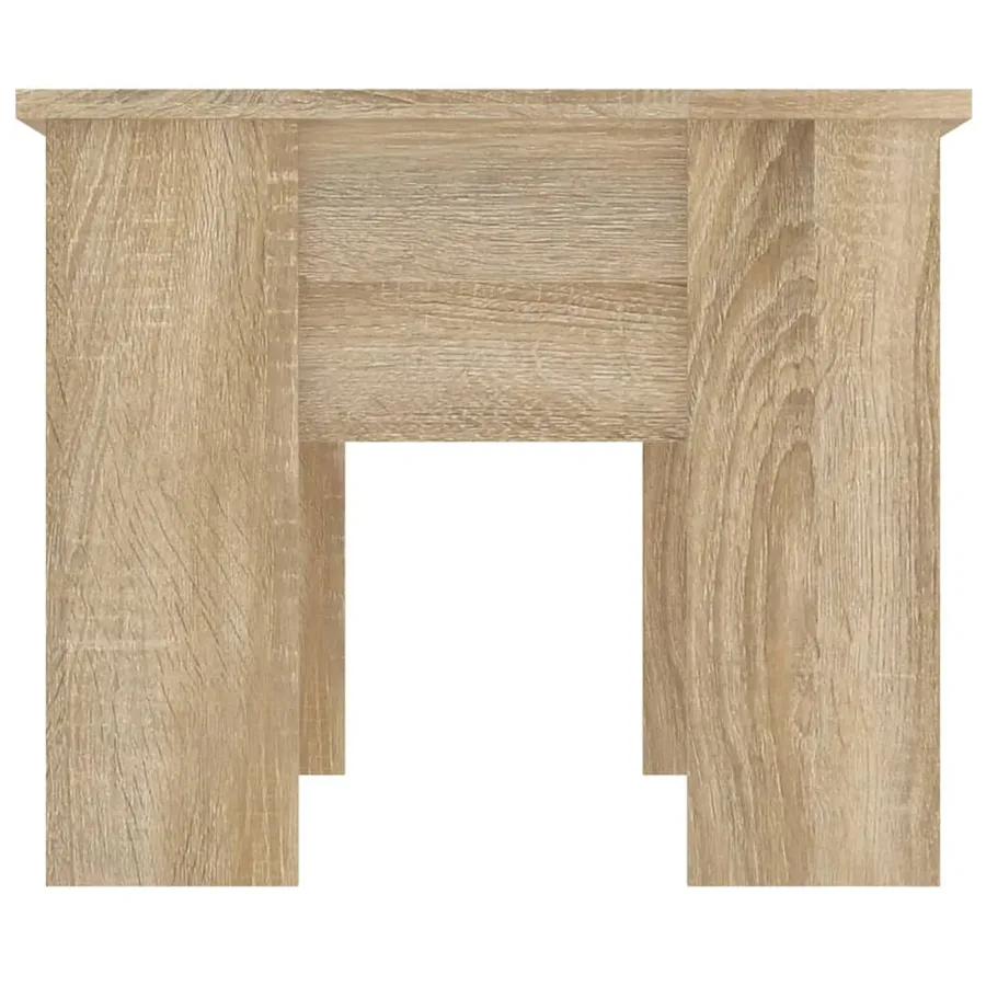 Table basse chêne sonoma 79x49x41 cm bois d'ingénierie - 4
