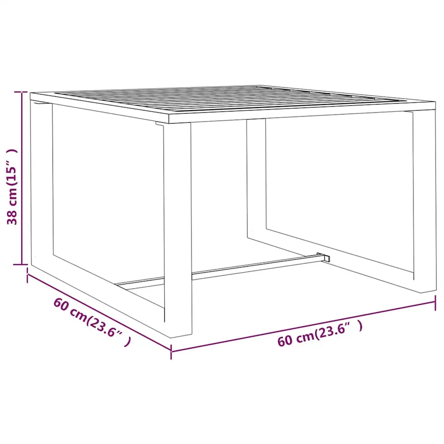 Table basse Aluminium Anthracite - 15