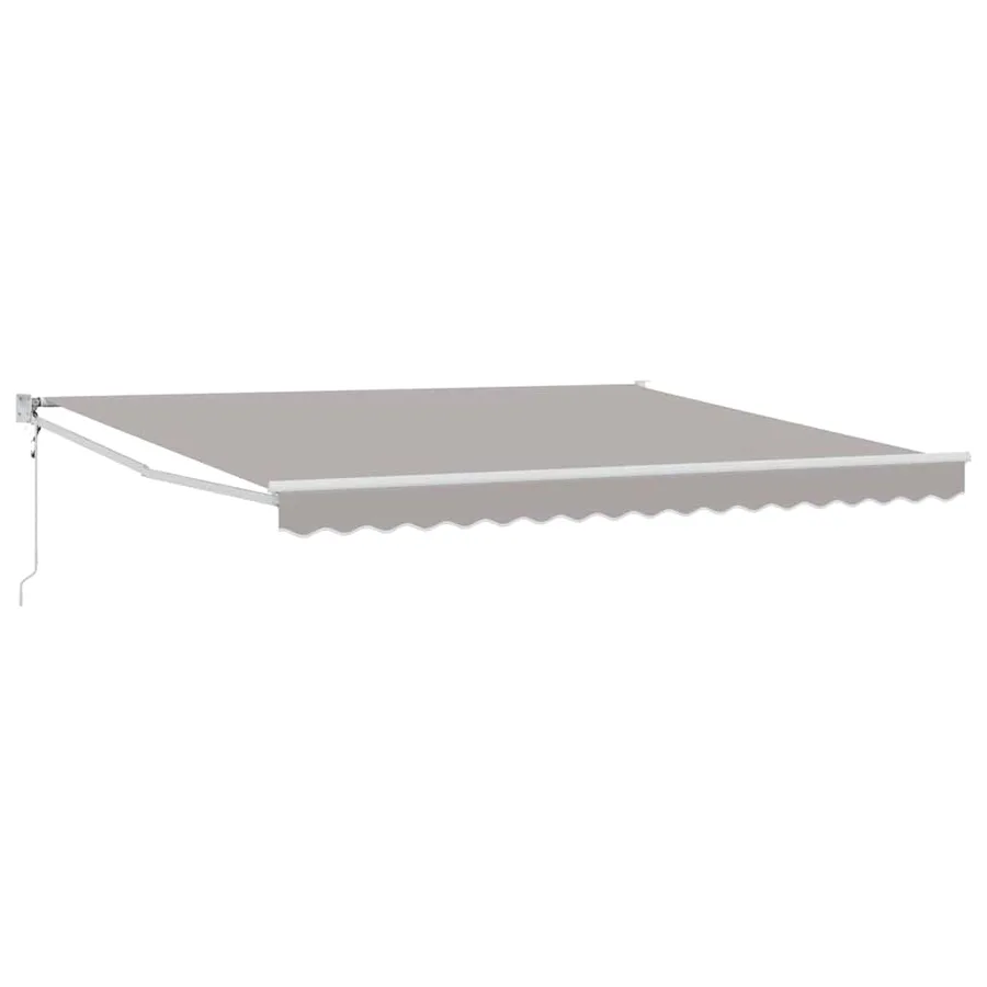 Auvent rétractable Gris clair 400 × 300 cm Polyester et métal - 2