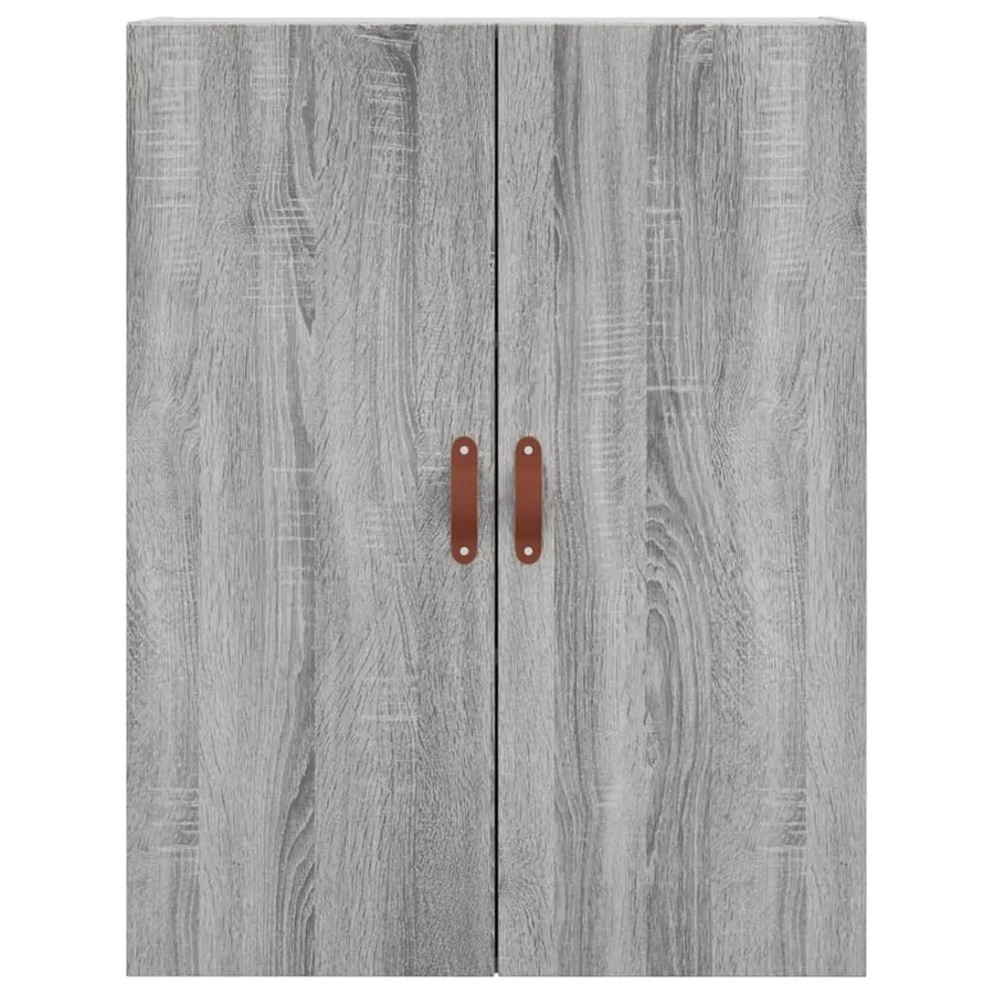 Buffet haut Sonoma gris 69,5x34x180 cm Bois d'ingénierie - 5