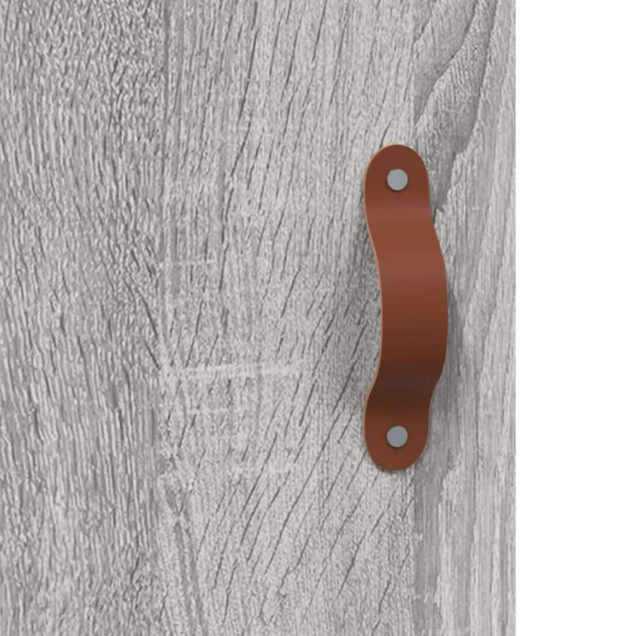 Buffet haut Sonoma gris 69,5x34x180 cm Bois d'ingénierie - 8