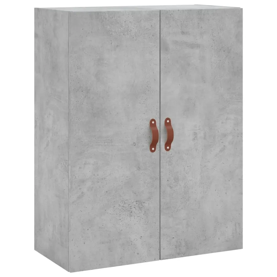Buffet haut Gris béton 69,5x34x180 cm Bois d'ingénierie - 5