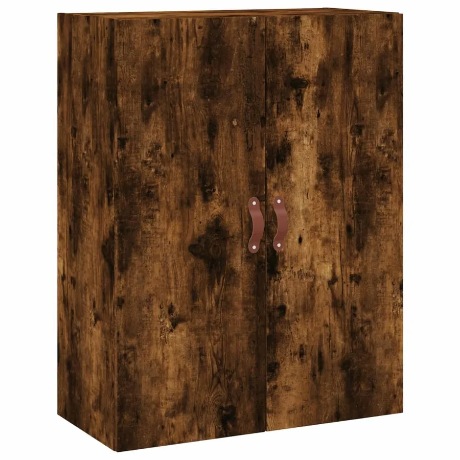 Buffet haut Chêne fumé 69,5x34x180 cm Bois d'ingénierie - 4