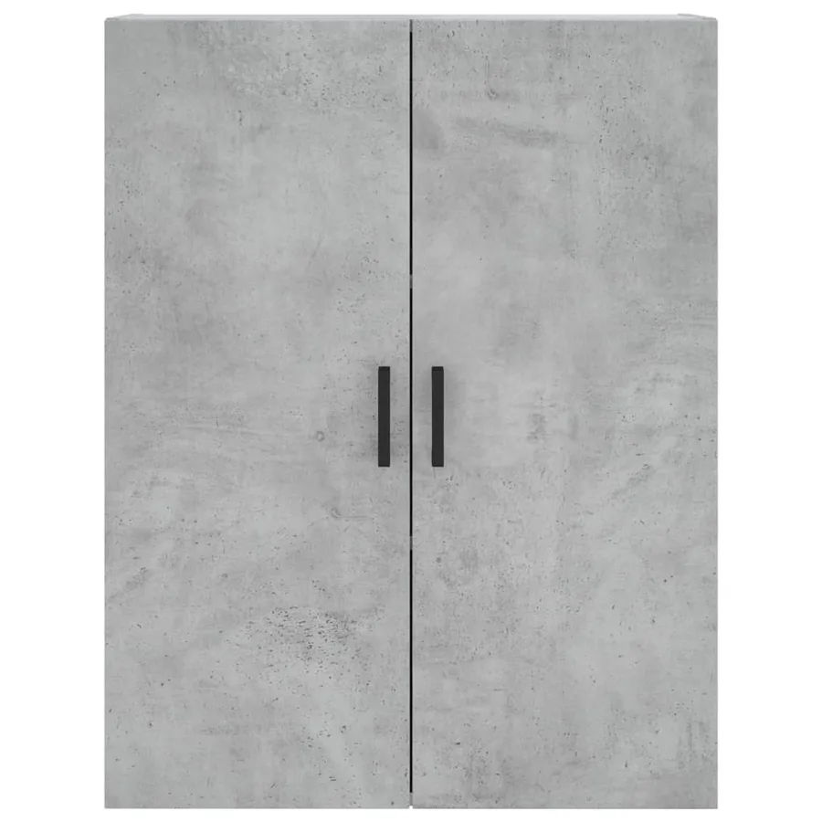 Buffet haut Gris béton 69,5x34x180 cm Bois d'ingénierie - 6