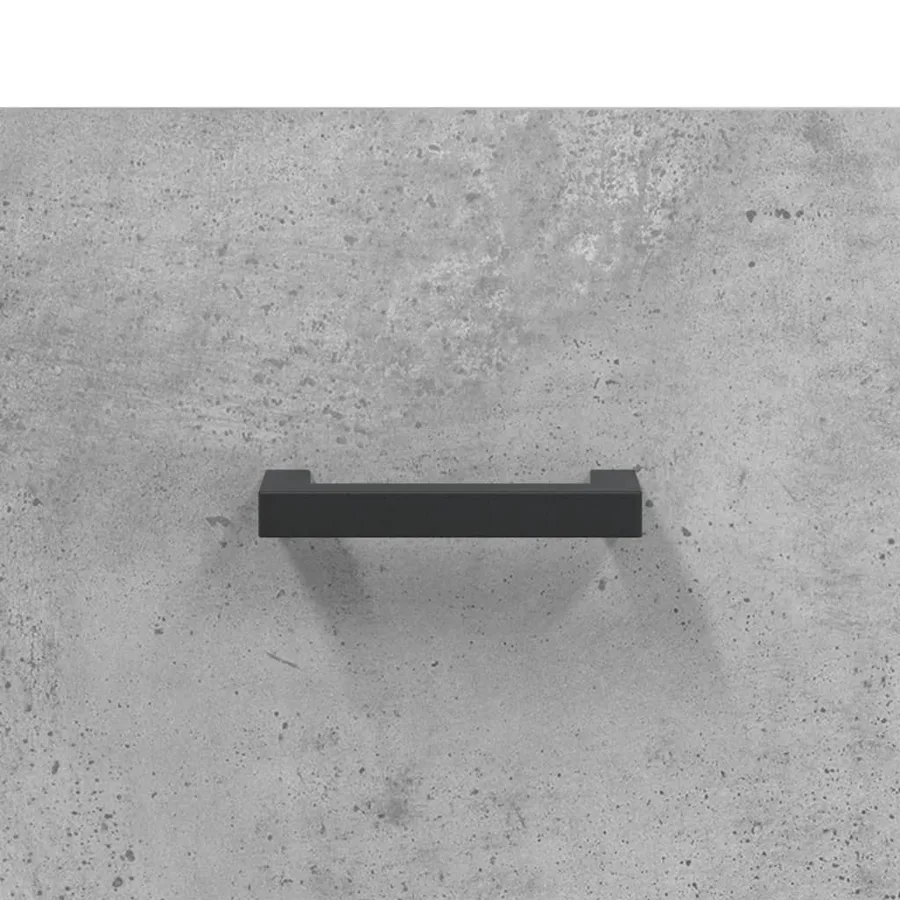 Buffet haut Gris béton 69,5x34x180 cm Bois d'ingénierie - 11