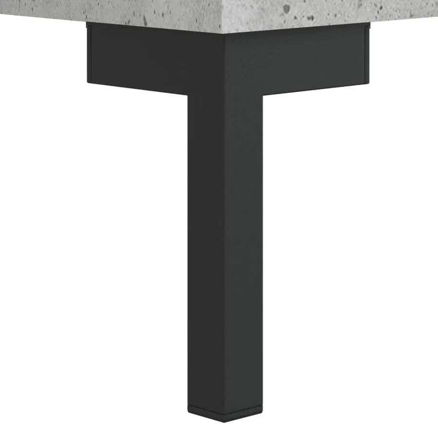 Buffet haut Gris béton 69,5x34x180 cm Bois d'ingénierie - 12