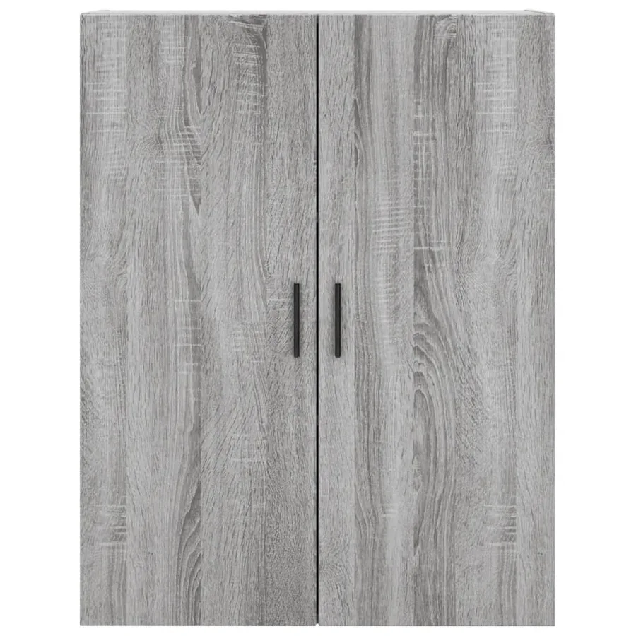Buffet haut Sonoma gris 69,5x34x180 cm Bois d'ingénierie - 6