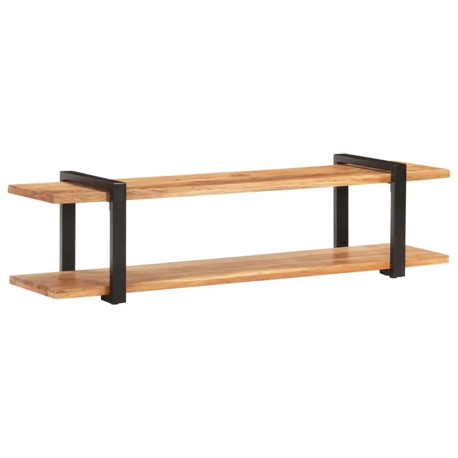 Meuble TV 160x40x40 cm Bois d'acacia massif - 6