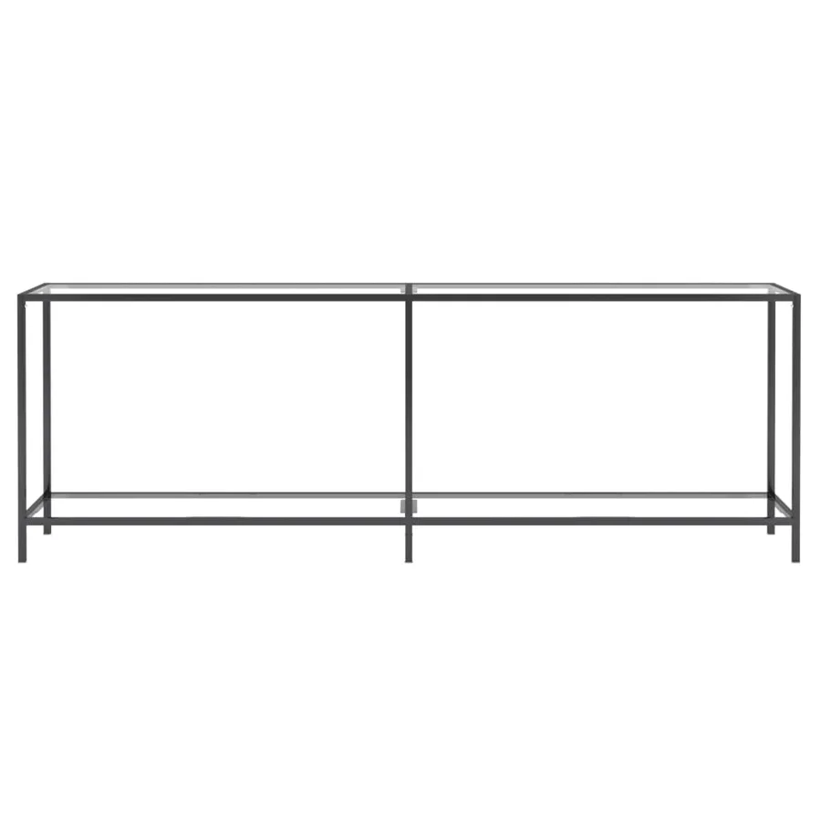 Table console Transparent 220x35x75,5 cm Verre trempé - 3