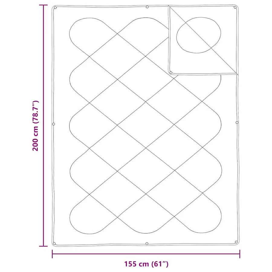 Duvet 2-en-1 Blanc 200 x 155 x 10 cm Polyester - 10