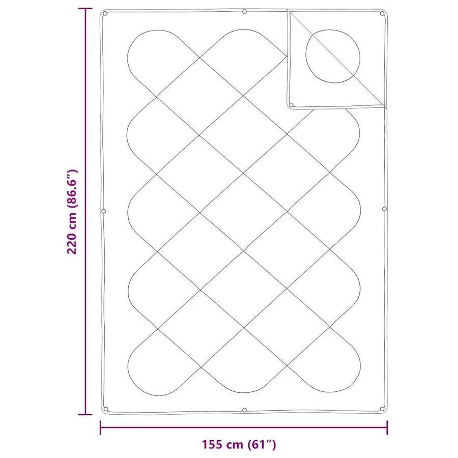 Duvet 2-en-1 Blanc 220 x 155 x 10 cm Polyester - 10