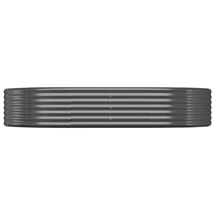 Lit surélevé de jardin Acier galvanisé Anthracite - 3