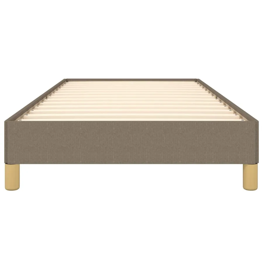Cadre de lit sans matelas taupe 90x190 cm tissu - 5